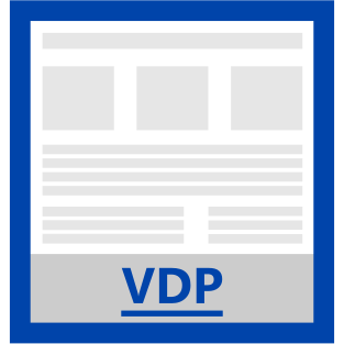 VDP link in the footer